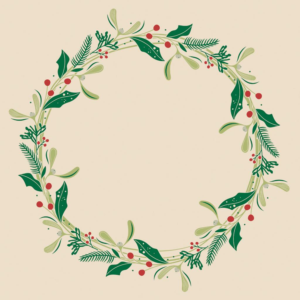 Linclass Serviette  Isabell pebble stone 40 x 40 cm 1/4 Falz