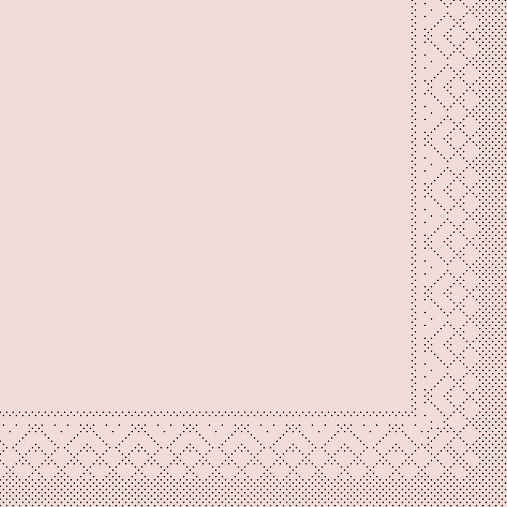 Tissue Serviette Basic altrosa 33 x 33 cm 1/4 Falz 3-lg.