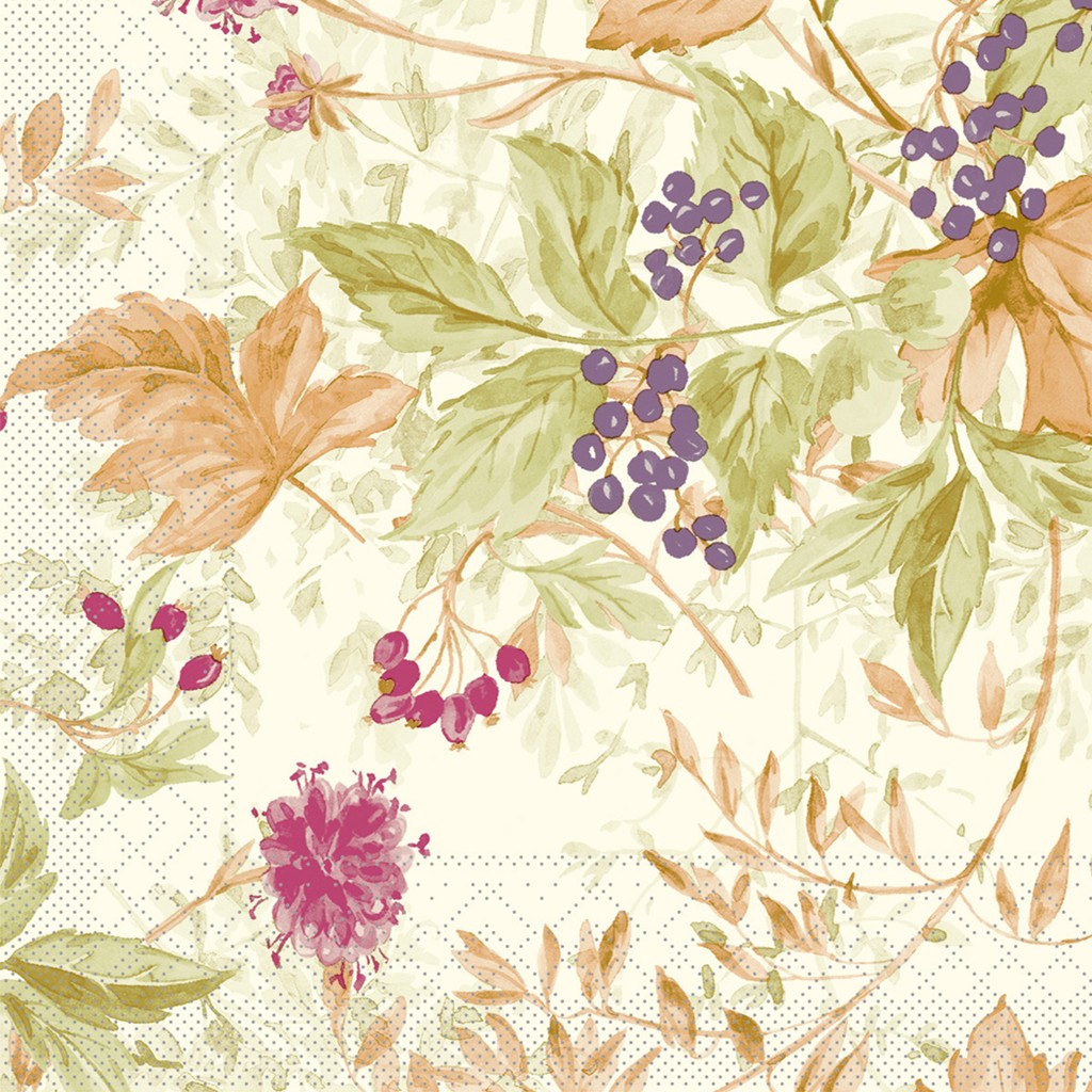 Tissue 3-lg. Serviette Erika 40 x 40 cm 1/4 Falz