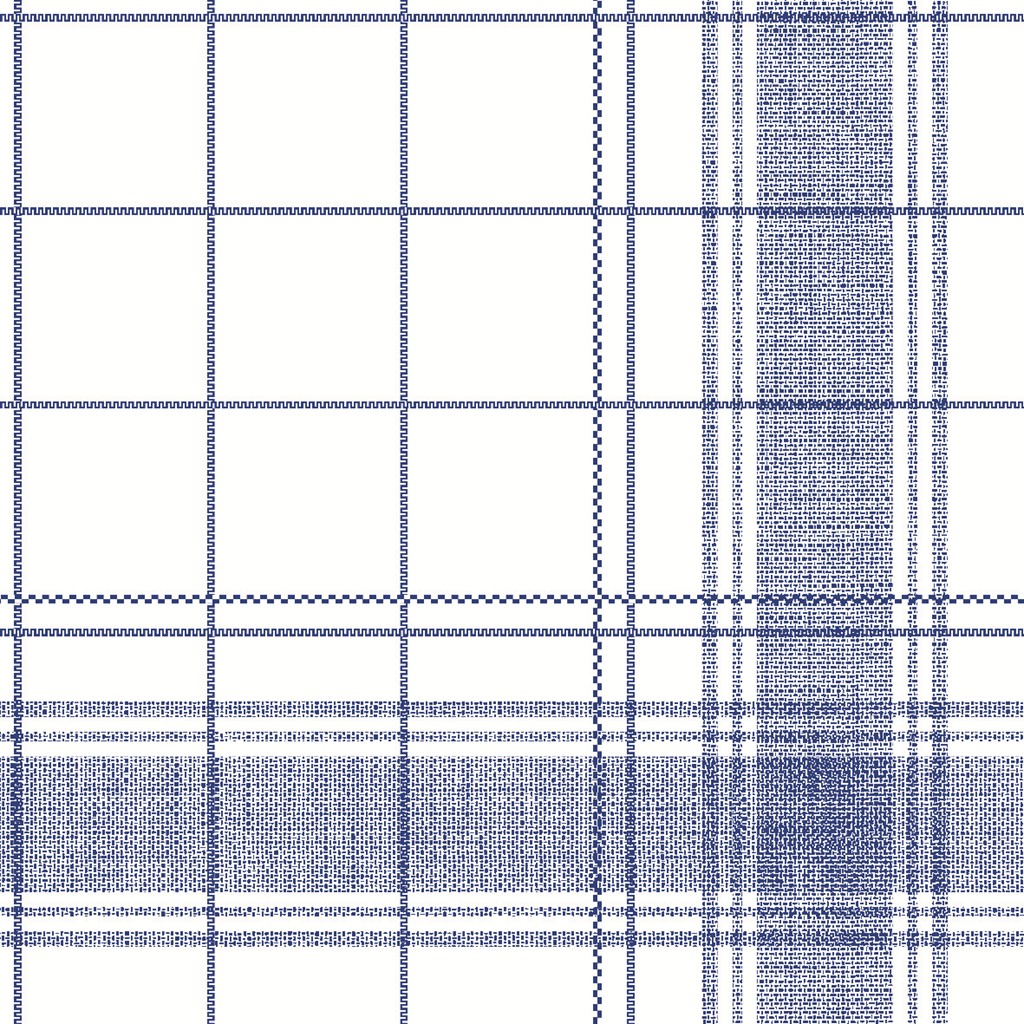 Linclass Serviette Nadeem blau 40 x 40 cm 1/4 Falz