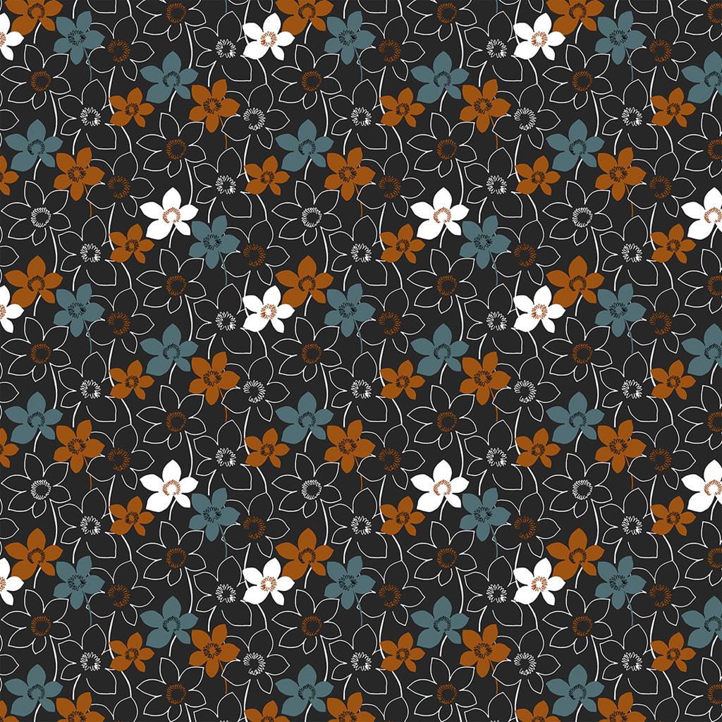 Linclass Tischdecke Cora schwarz 80 x 80 cm 1/8-Falz