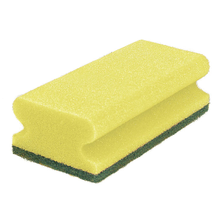 Scheuerschwämme 15x7x4,5cm gelb/grün