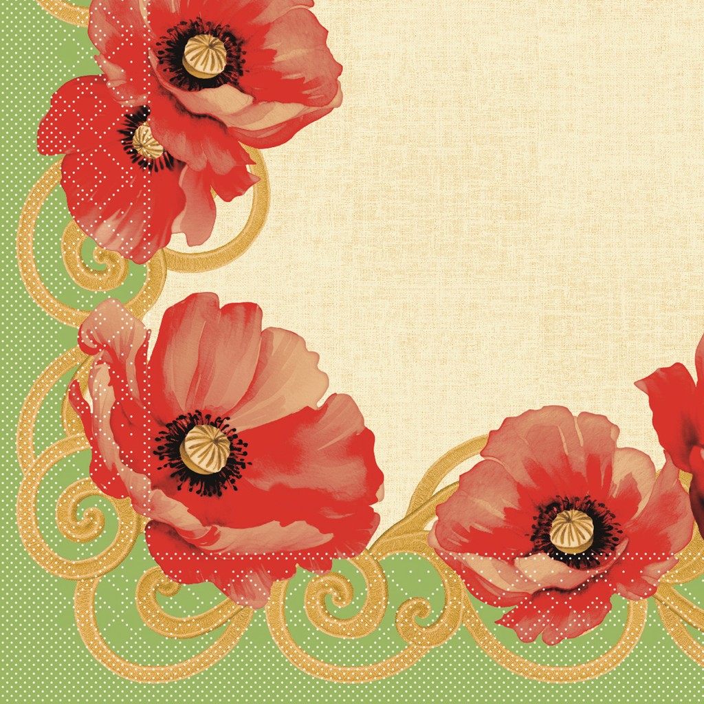 Tissue 3-lg. Serviette Talvi 40 x 40 cm 1/4 Falz