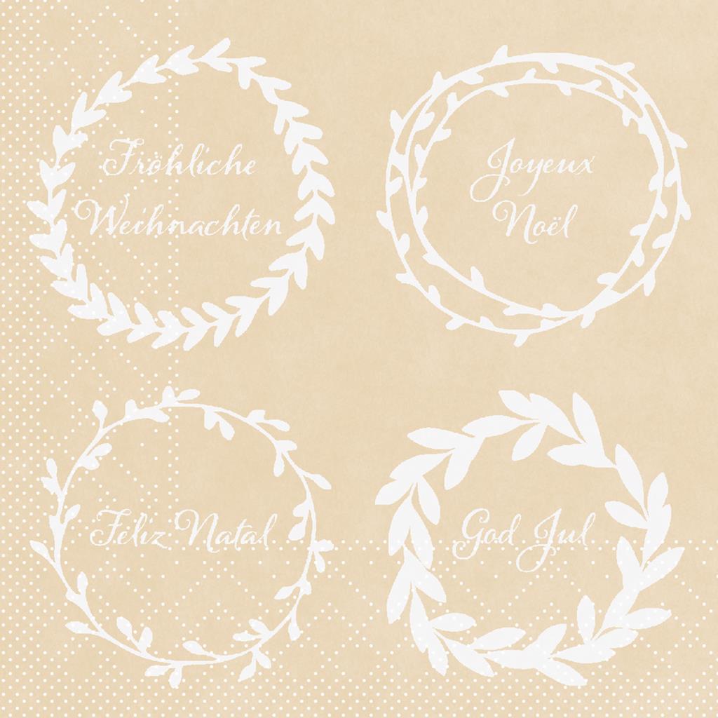 Tissue 3-lg Serviette  Duncan recycled t 24 x 24 cm 1/4 Falz