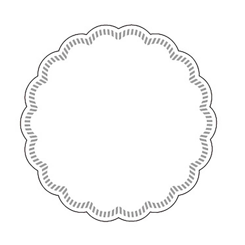 Tissue + PE Deckchen Basic weiss 90 mm 24x300 No. 25