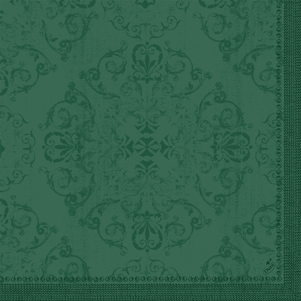 Dunilin Servietten 1/4 Falz Opulent dark green, 40x40cm