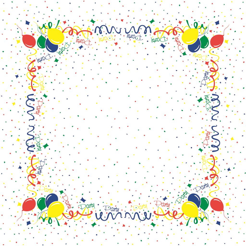 Linclass Tischdecke Party 80 x 80 cm 1/8-Falz