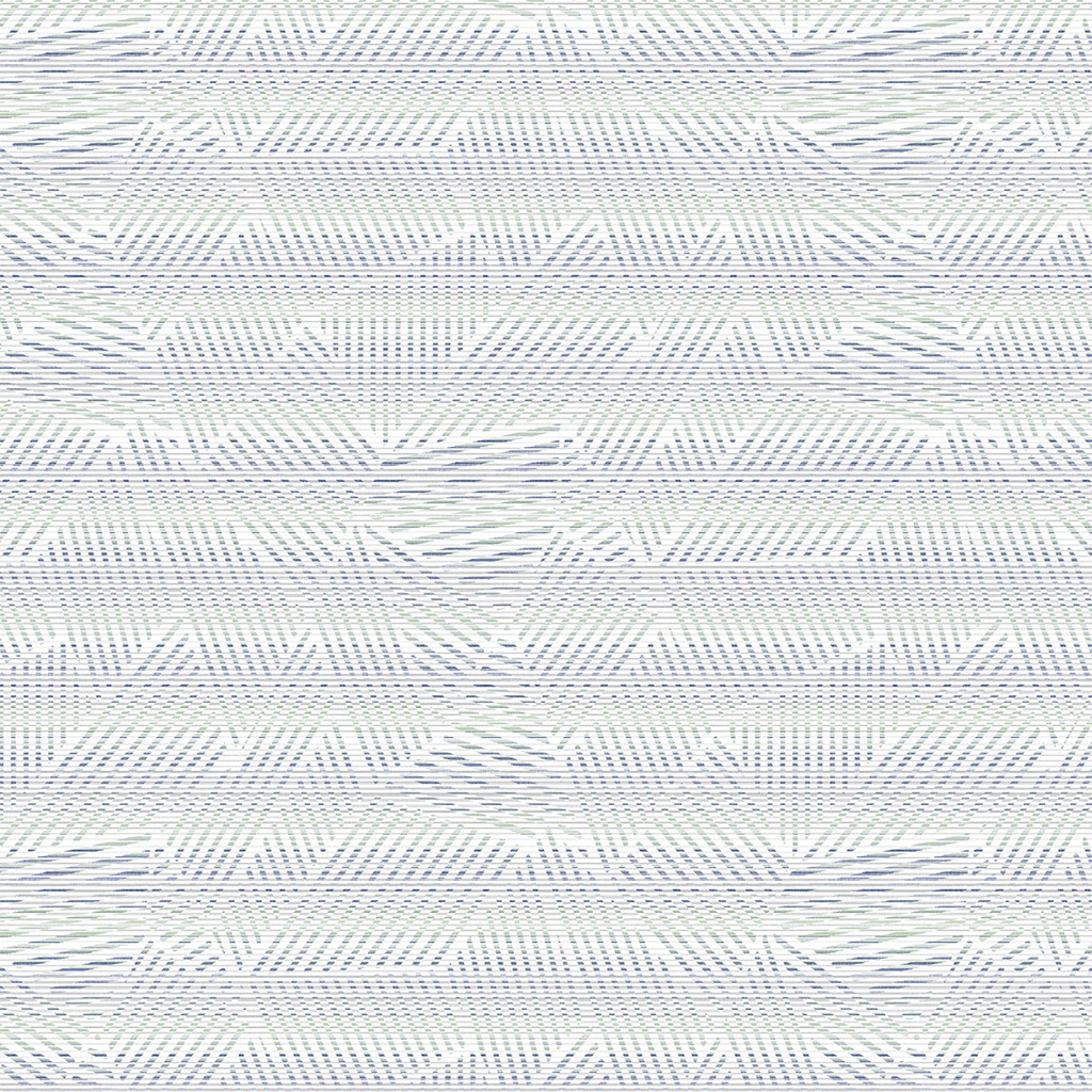 Spanlin Tischdecke Femke grau-blau-eukal 80 x 80 cm 1/8-Falz