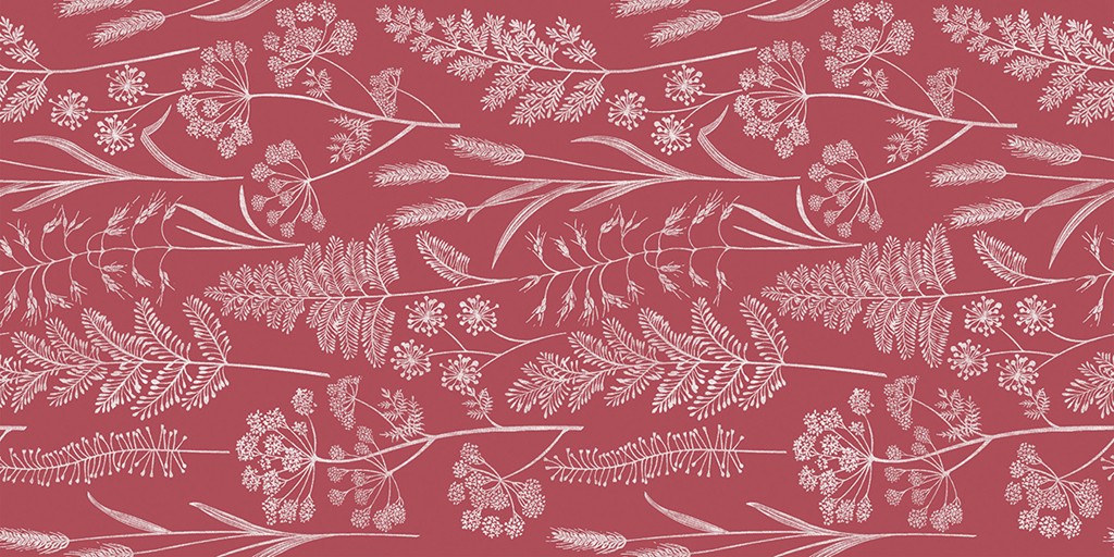 Linclass Tischläufer Benjamin bordeaux 40 cm x 24 m