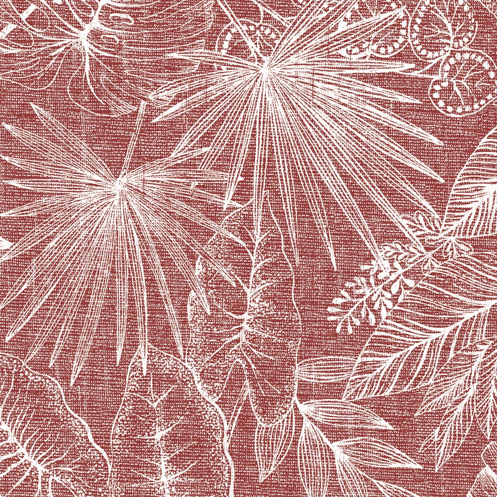 Linclass Serviette Kona bordeaux 40 x 40 cm 1/4 Falz