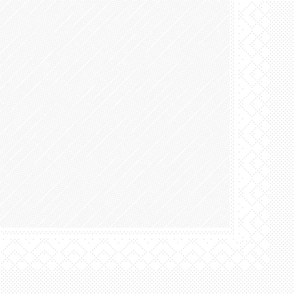 Deluxe-Light Serviette Basic weiss 40 x 40 cm 1/4 Falz