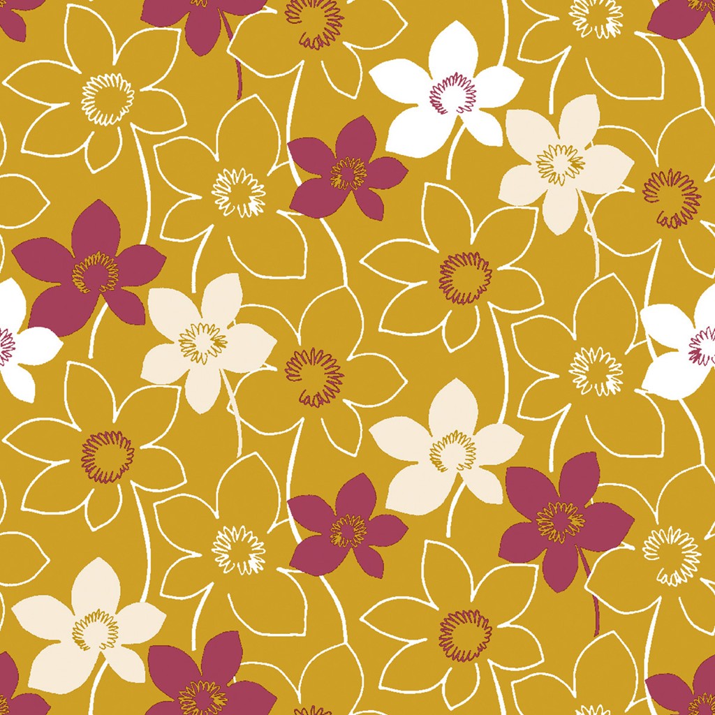 Linclass Serviette Cora gold 40 x 40 cm 1/4 Falz