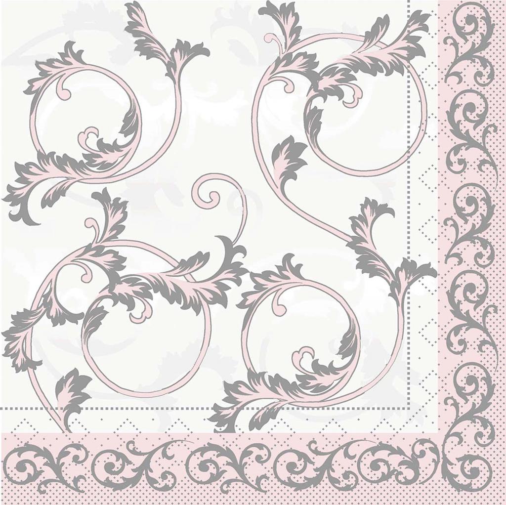 Tissue 3-lg Serviette Michel grau 33 x 33 cm 1/4 Falz