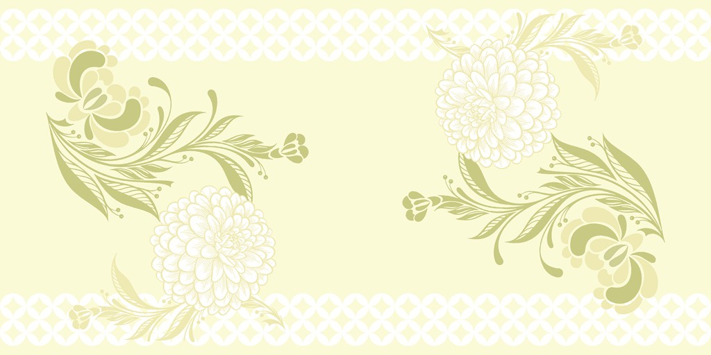 Linclass Tischläufer Clarissa grün 40 cm x 24 m