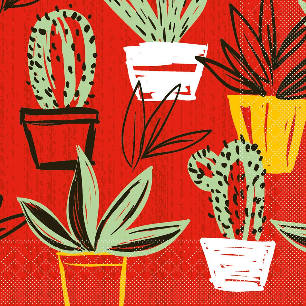 Tissue 3-lg Serviette Sancho Mexican-Sty 33 x 33 cm 1/4 Falz