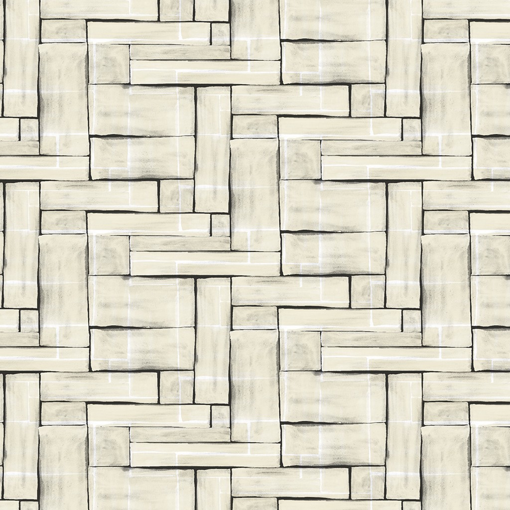 Linclass Tischdecke Theo pebble stone-sc 80 x 80 cm 1/8-Falz