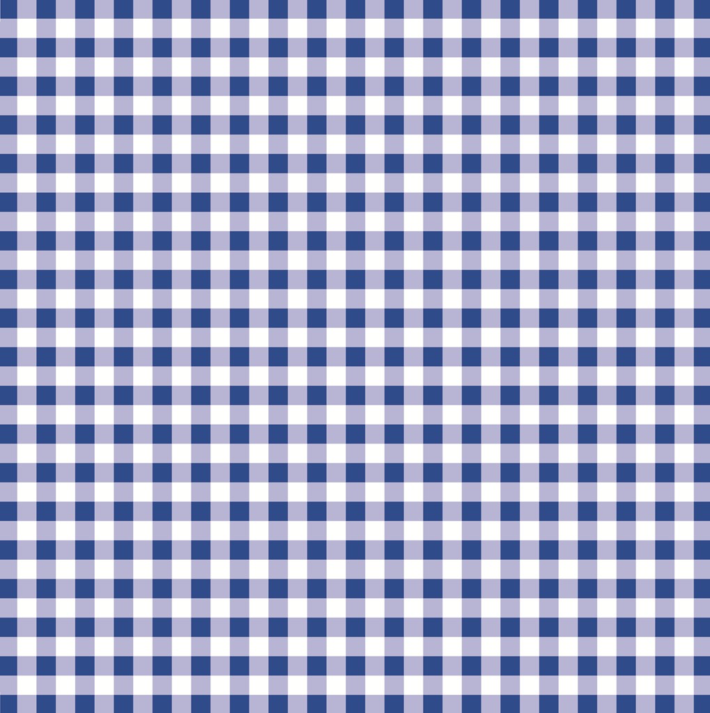 Linclass Tischdecke Karo blau 80 x 80 cm 1/8-Falz