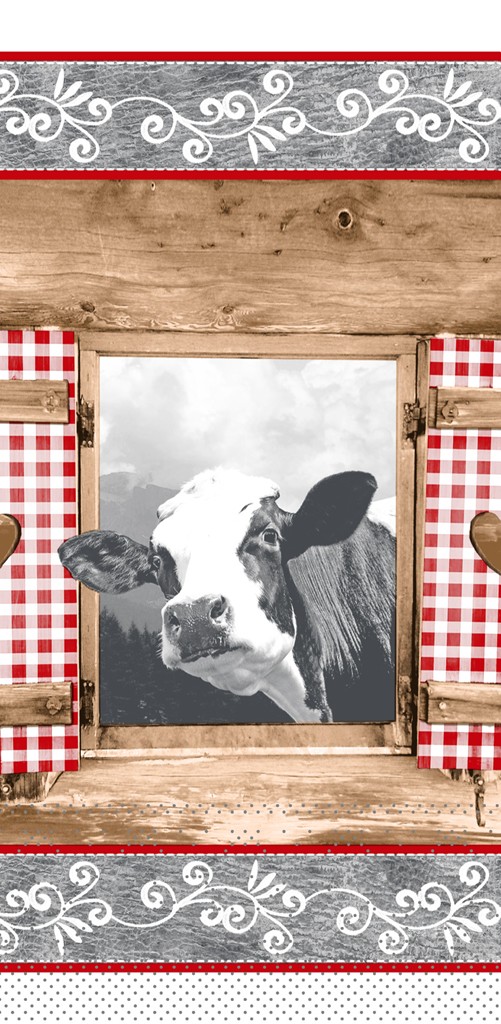 Tissue Serviette Almblick 33 x 33 cm 1/8 Falz 3-lg.