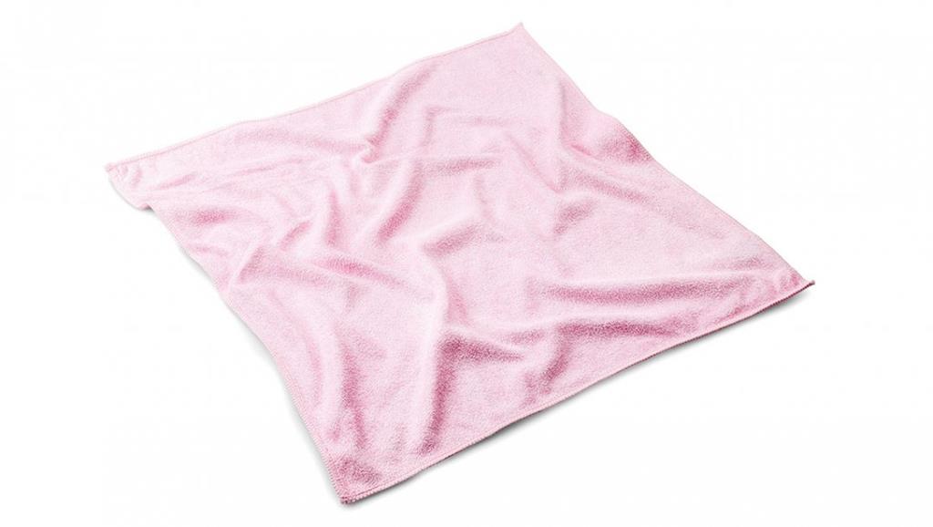 Microfasertuch "Stretch Light" rosa 40x40cm - MEGA Clean Professional