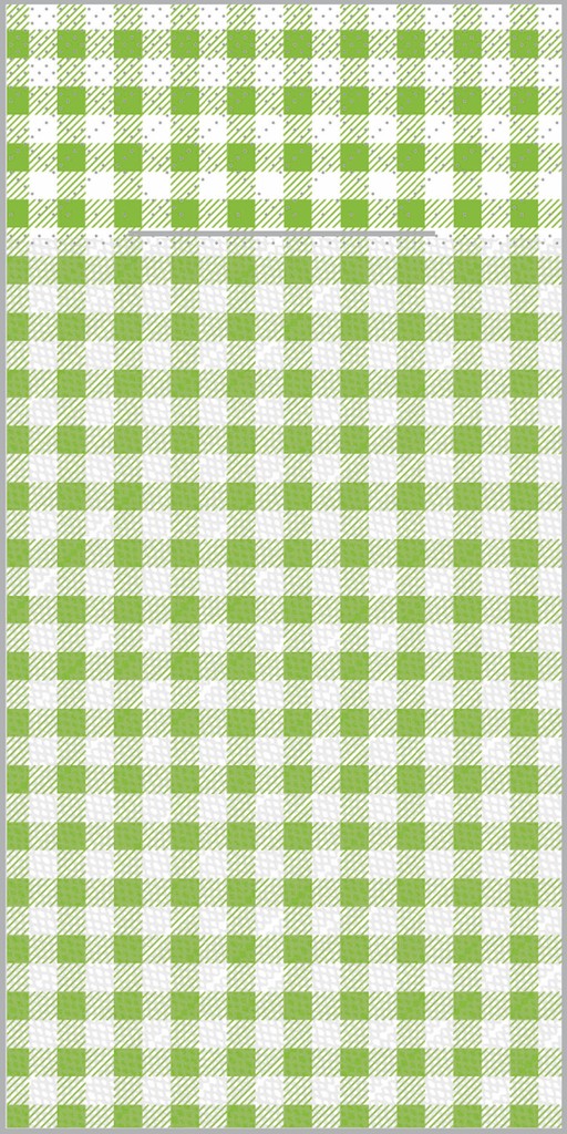 Deluxe Pocket-Nap. Robin hellgrün 40 x 40 cm 1/8 Falz