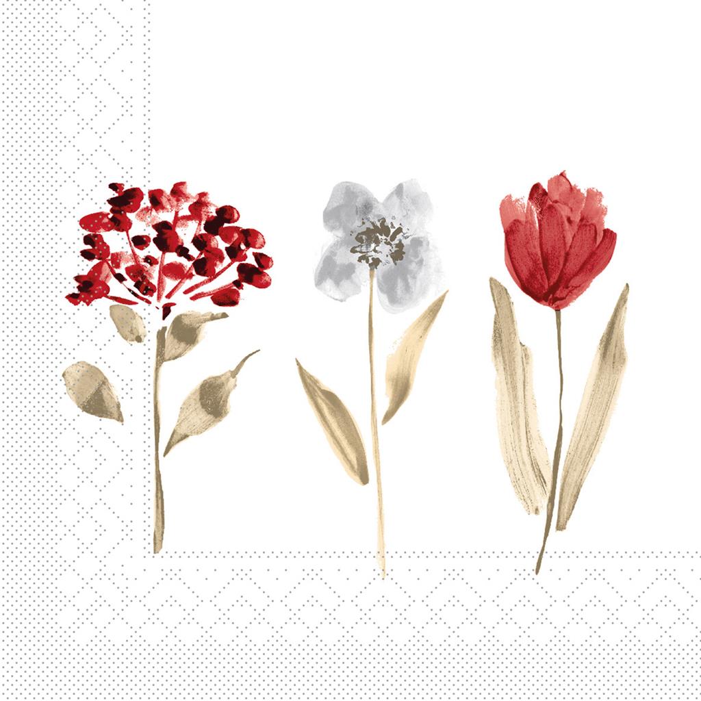 Tissue 3-lg Serviette Selma (Herbst 33 x 33 cm 1/4 Falz