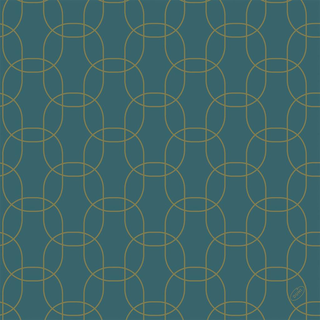Bio-Dunisoft-Servietten 1/4 Falz Golden Deco, 40x40cm
