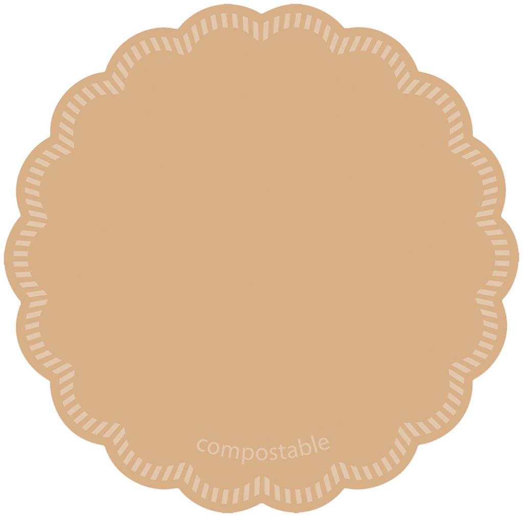 Tissue 9-lg Deckchen Basic sand (No. 25) 90 mm 6x250