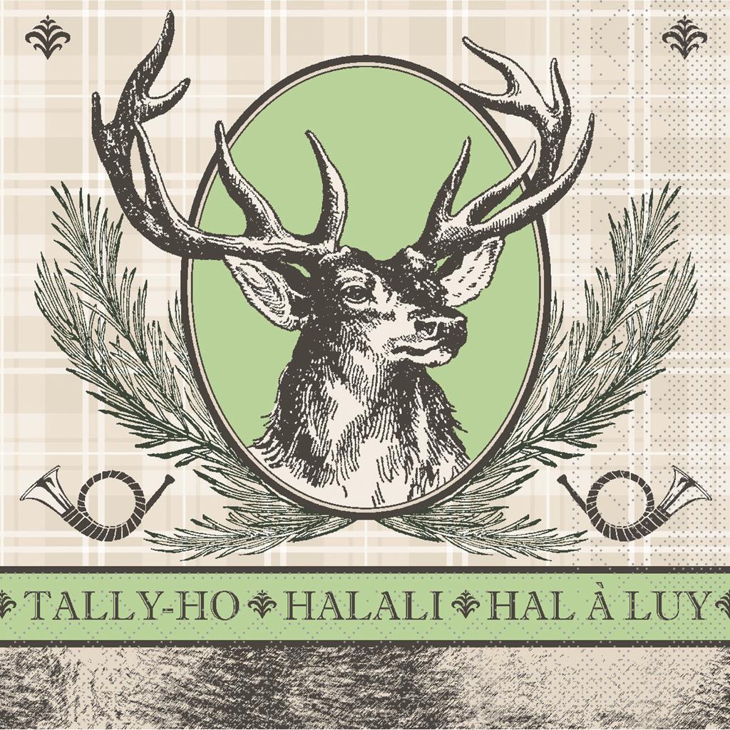 Tissue 3-lg Serviette Halali 40 x 40 cm 1/4 Falz