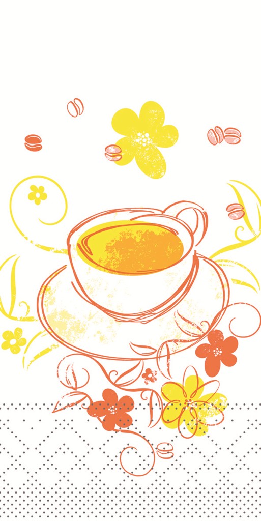 Tissue Serviette Sunny 33 x 33 cm 1/8 Falz 3-lg.