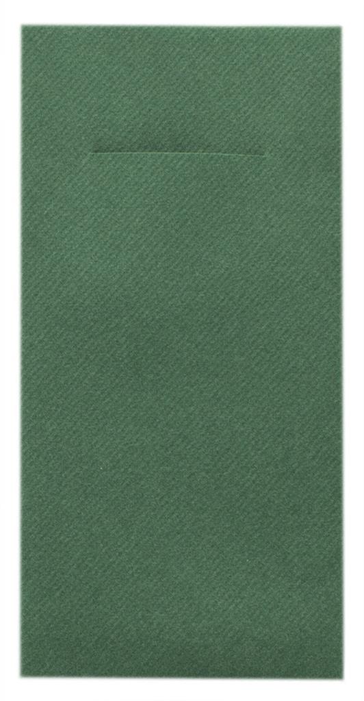 Linclass Pocket-Nap. Basic dunkelgrün 40 x 40 cm 1/8 Falz