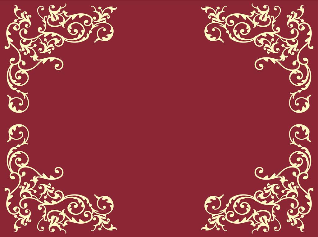 Linclass Tischsets Pomp bordeaux-creme 40 x 30 cm