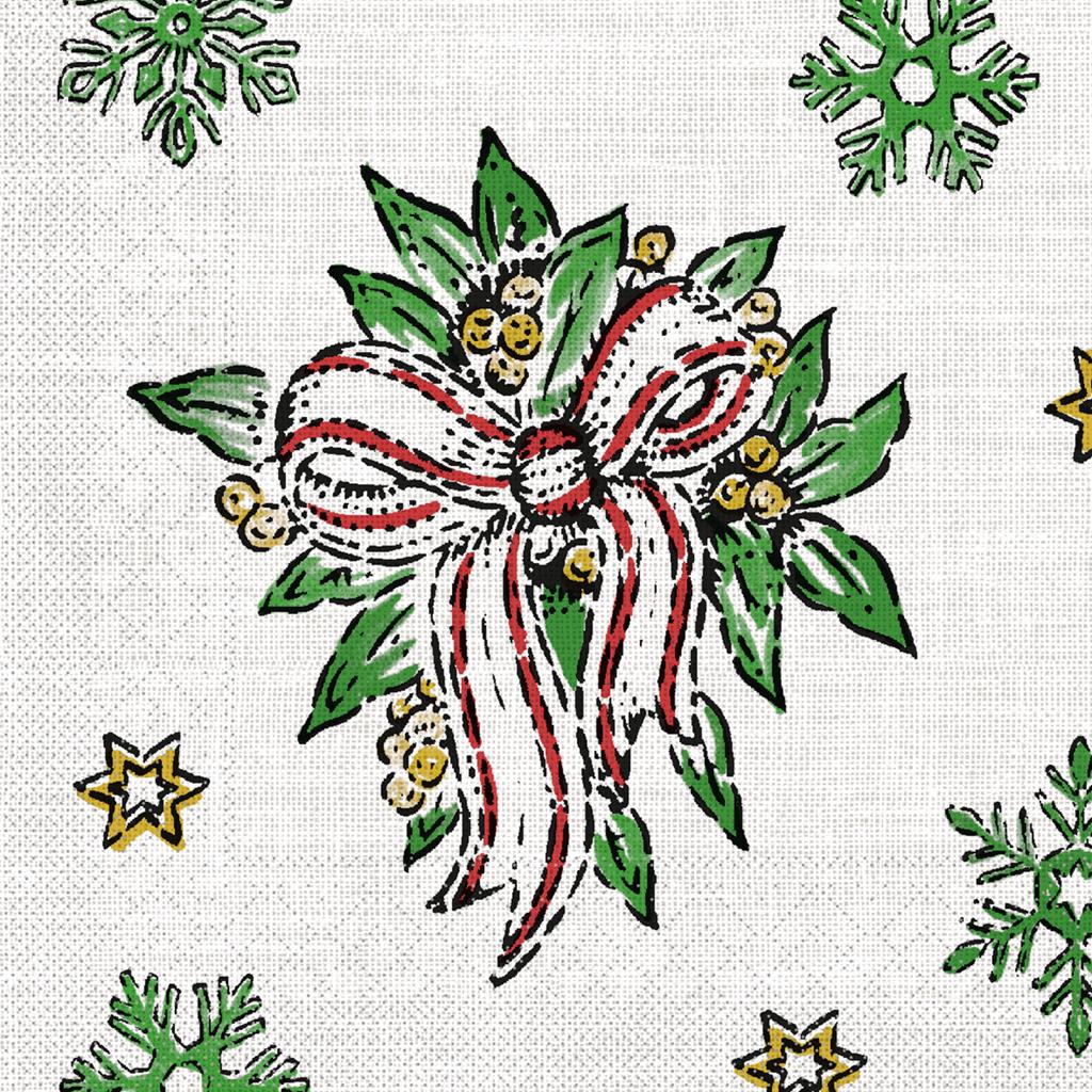 Tissue 3-lg Serviette  Lourdes 33 x 33 cm 1/4 Falz