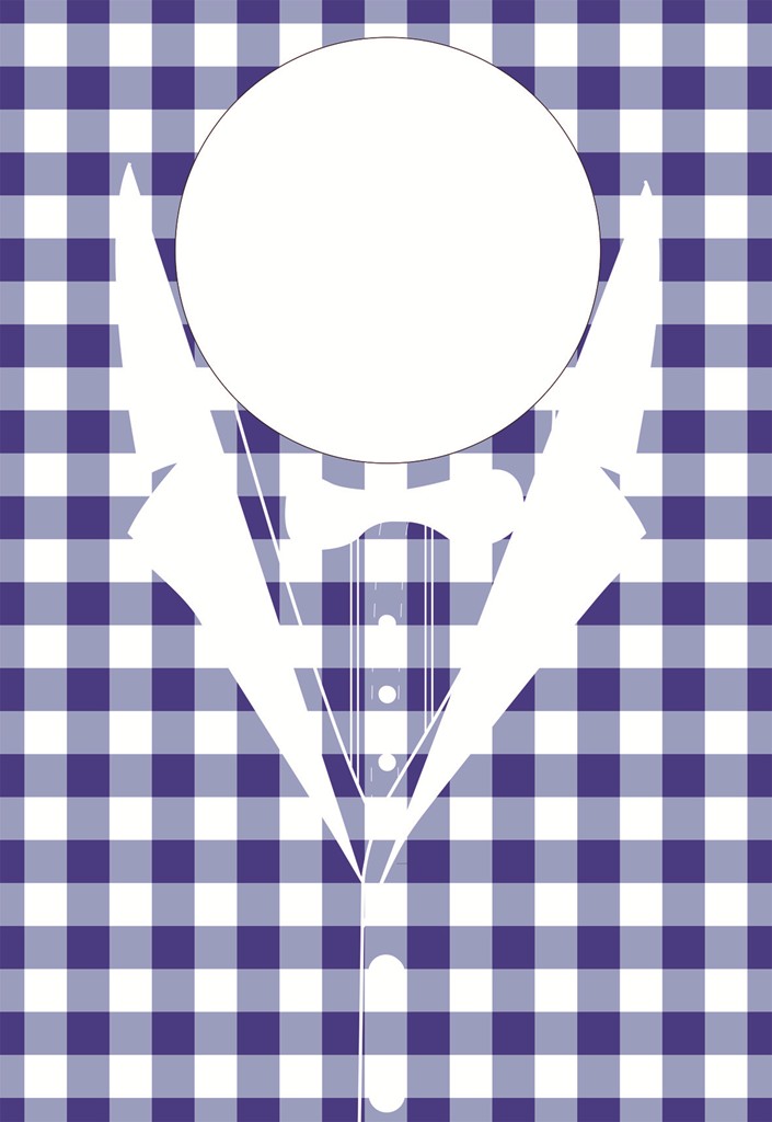 Vlies  Jumbolätzchen Karo 60 x 42 cm