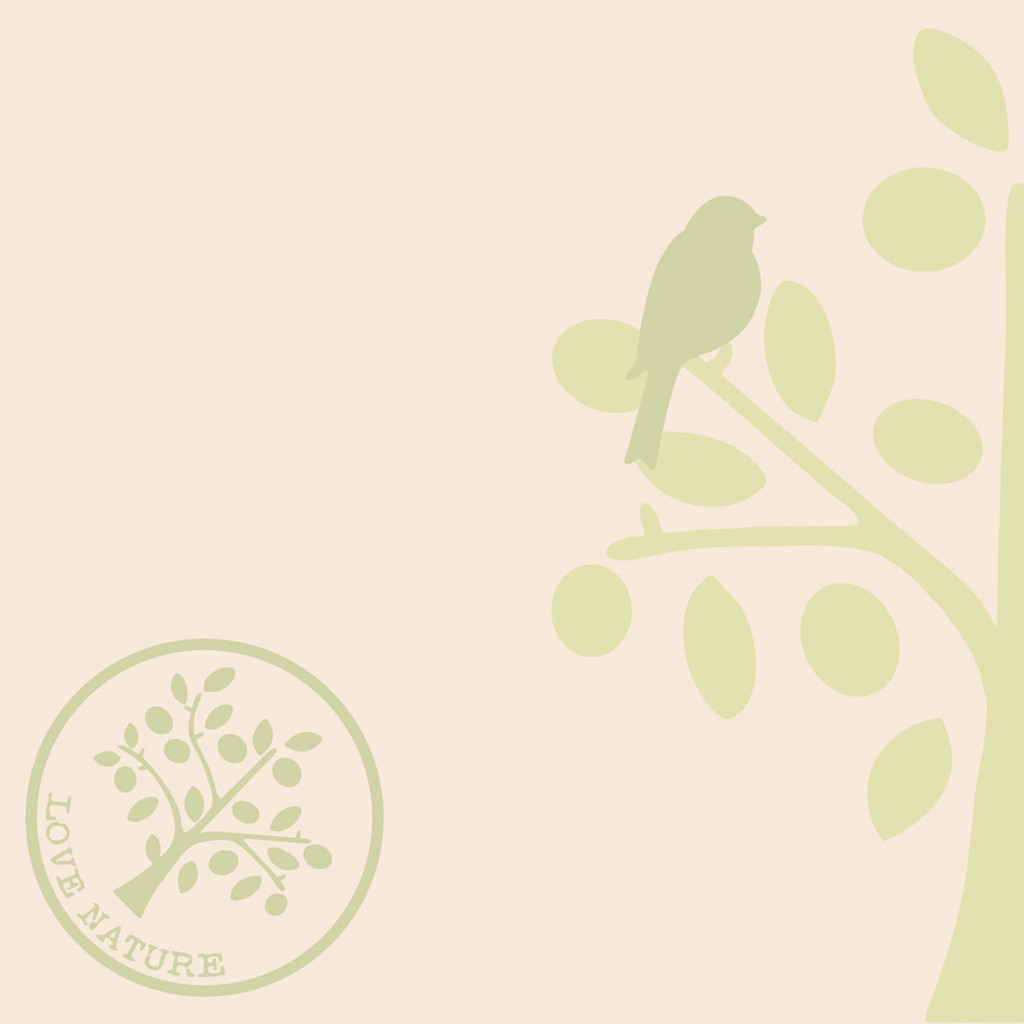 Linclass Serviette Love Nature-Baum pebb 40 x 40 cm 1/4 Falz