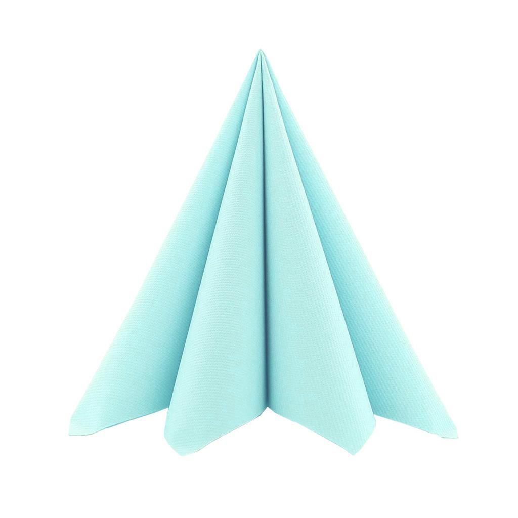 Linclass Serviette Basic sky 40 x 40 cm 1/4 Falz