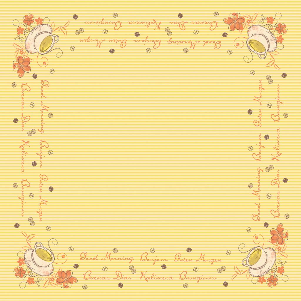Linclass Tischdecke Sunny New Day 80 x 80 cm 1/8-Falz