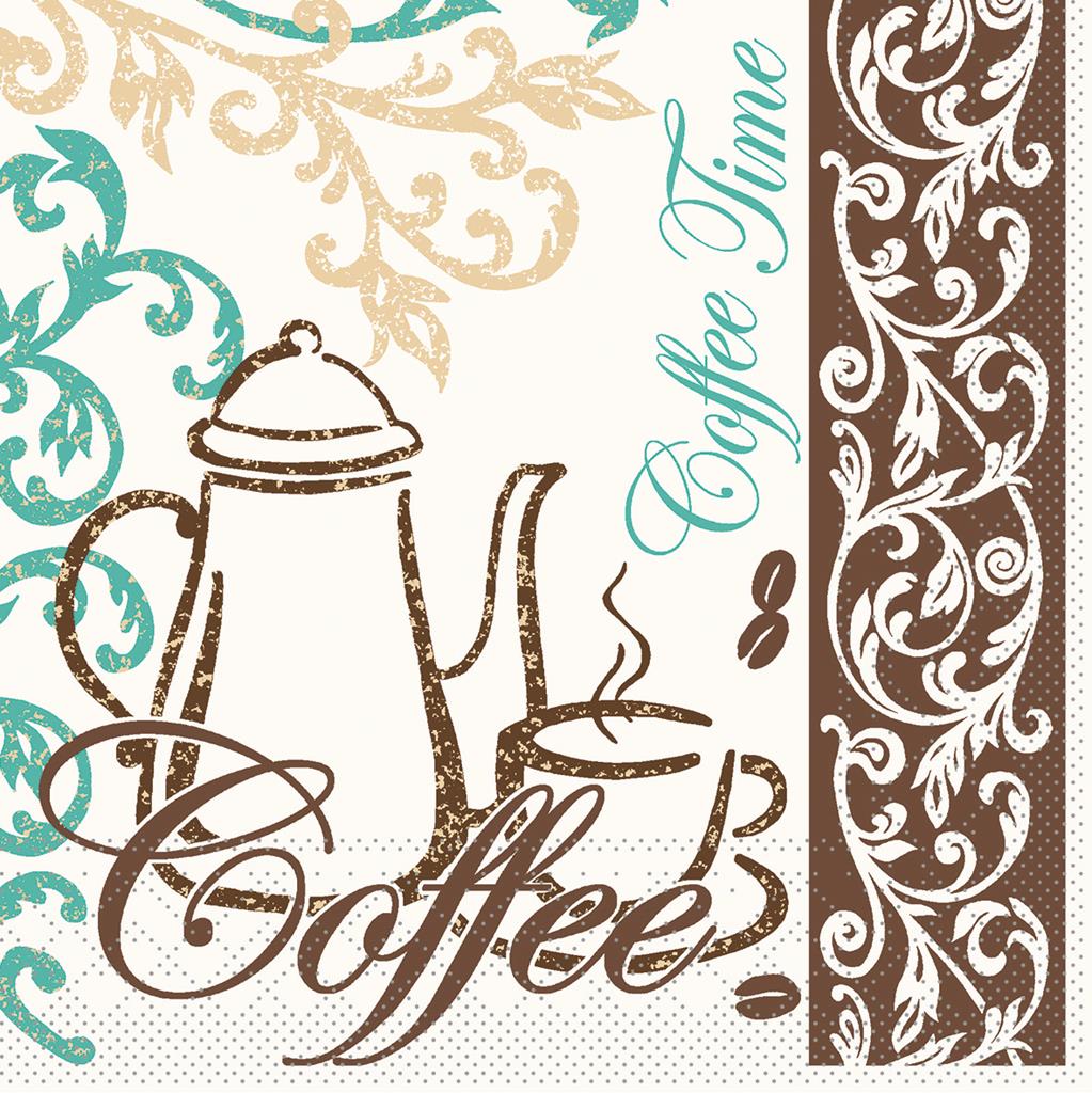 Tissue 3-lg Serviette Coffee 33 x 33 cm 1/4 Falz