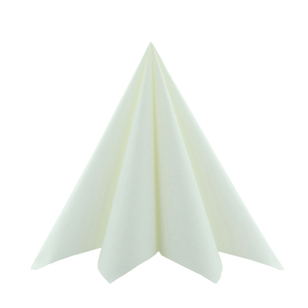 Linclass-Prof. Serviette Basic weiss 40 x 40 cm 1/4 Falz