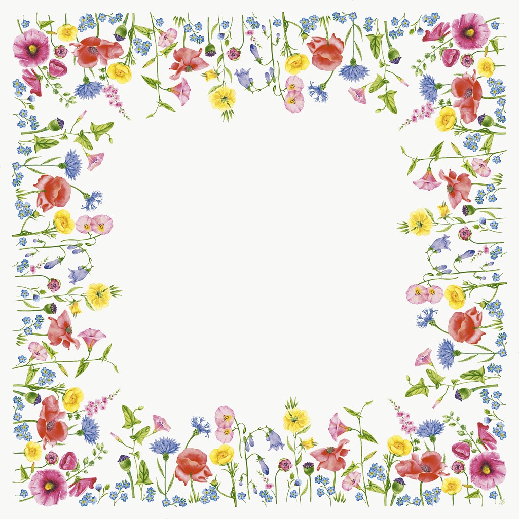 Mitteldecken Dunicel Flowy Meadow, 84 x 84cm