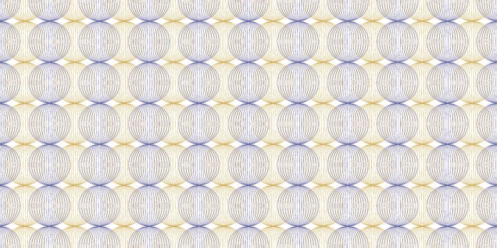 Linclass Tischläufer Ludo blau-gold 40 cm x 24 m