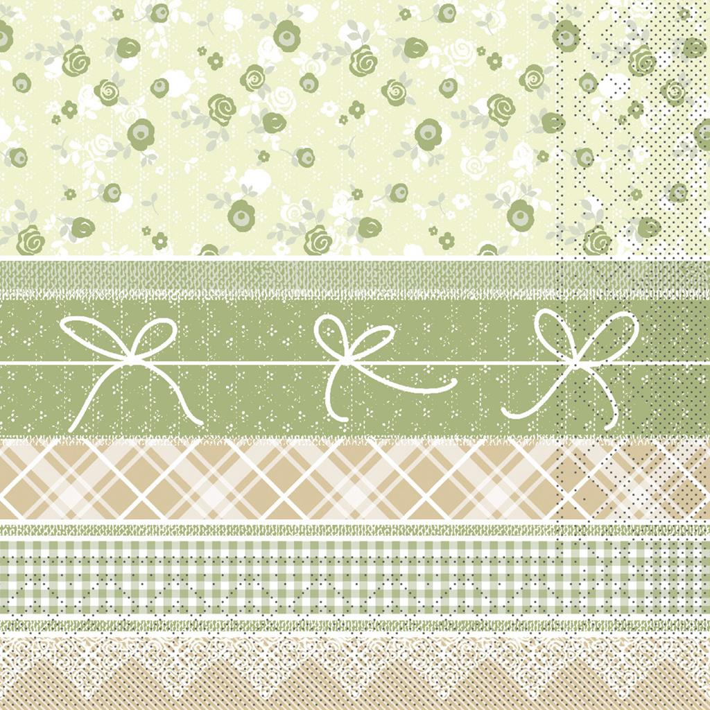 Tissue 3-lg Serviette Hermine natur 33 x 33 cm 1/4 Falz