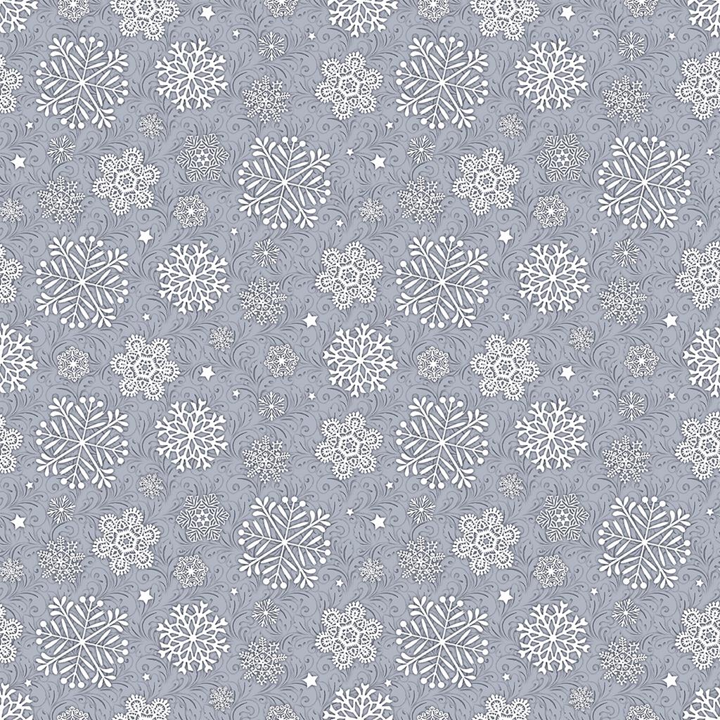 Linclass Tischdecke  Steven silbergrau 80 x 80 cm 1/8-Falz