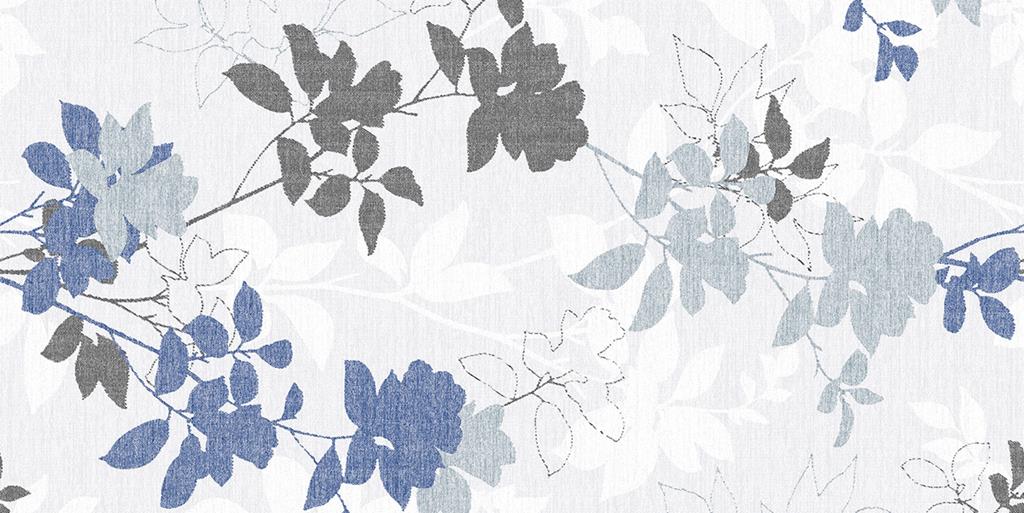 Linclass Tischläufer Chrissy blaugrau 40 cm x 24 m