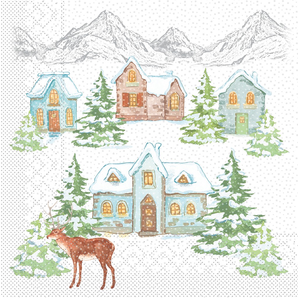 Tissue 3-lg Serviette  Sandy 33 x 33 cm 1/4 Falz