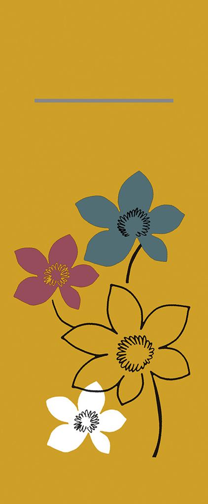 Linclass Pocket-Napkins Cora gold 40 x 33 cm 1/8 Falz