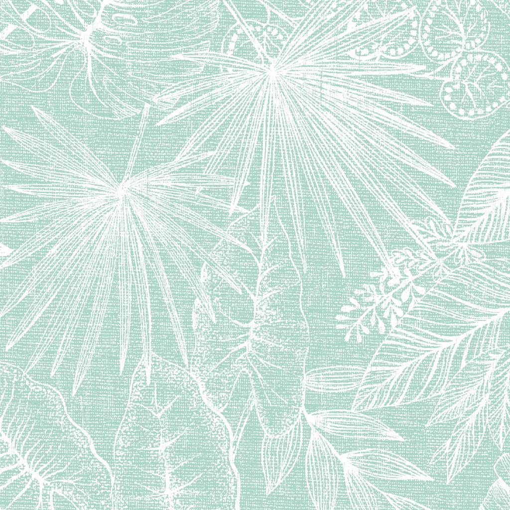 Linclass Serviette Kona sky 40 x 40 cm 1/4 Falz