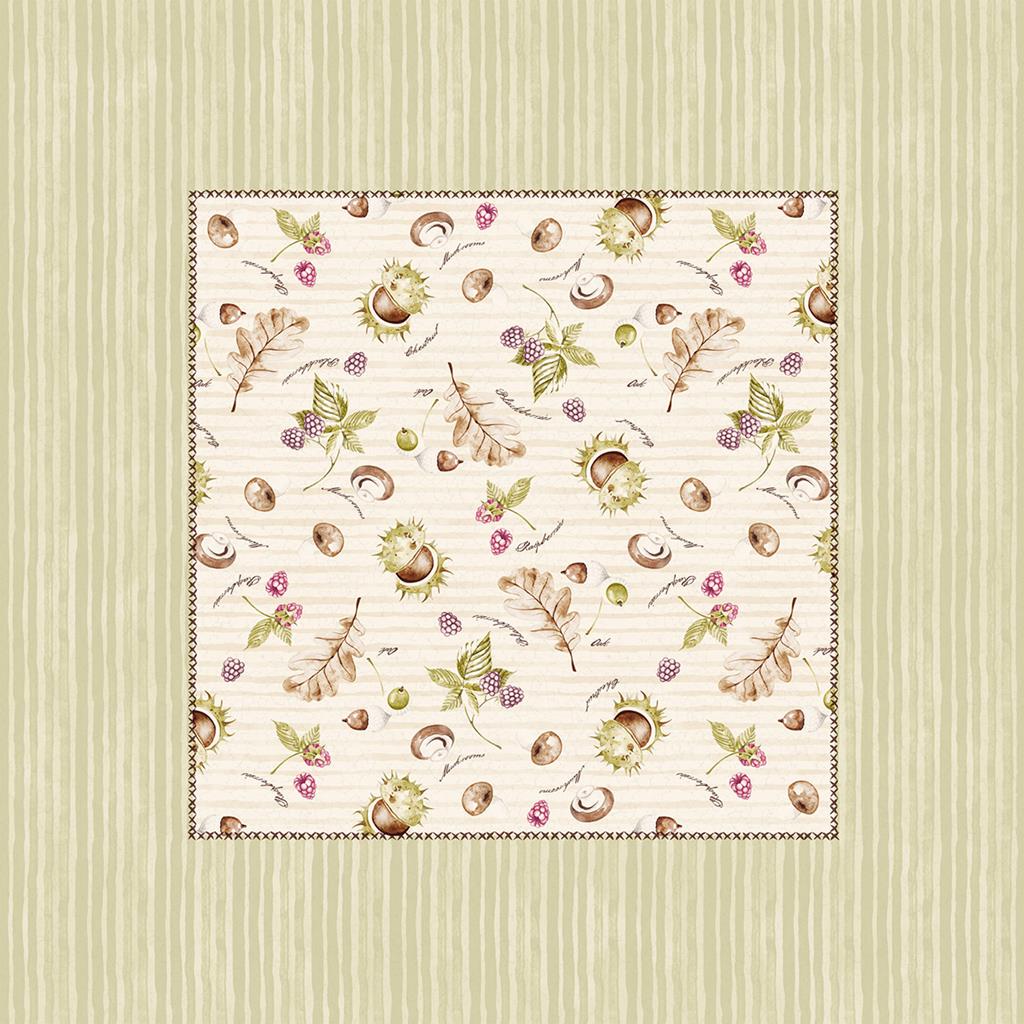 Linclass Tischdecke Jerry 80 x 80 cm 1/8-Falz