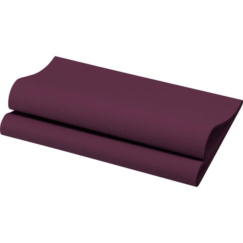 Bio Dunisoft Servietten 1/4 Falz plum, 40x40cm